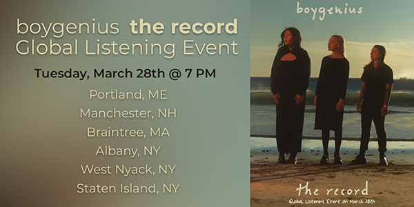 boygenius Listening Party at multiple Newbury Comics locations Tuesday March 28th
