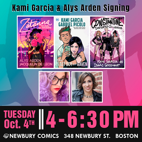 Kami Garcia and Alys Arden Signing Newbury Street location Tuesday October 4th 4:00pm